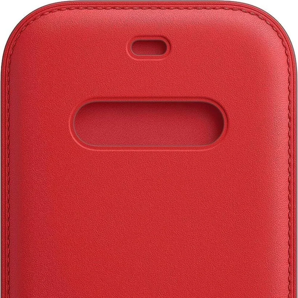 Apple Leather Sleeve with MagSafe for iPhone 12/iPhone 12 Pro Scarlet